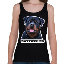 PRINTFASHION Rottweiler - Női atléta - Fekete női trikó