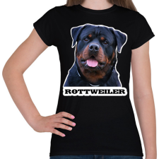 PRINTFASHION Rottweiler - Női póló - Fekete női póló