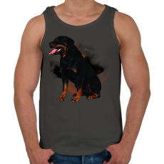 PRINTFASHION rotweiler - Férfi atléta - Sötétszürke