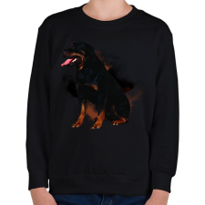 PRINTFASHION rotweiler - Gyerek pulóver - Fekete gyerek pulóver, kardigán