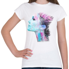 PRINTFASHION rowena_braids_ - Női póló - Fehér női póló