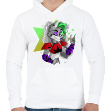 PRINTFASHION Roxanne fnaf - Férfi kapucnis pulóver - Fehér
