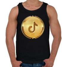 PRINTFASHION Royal TikTok - Férfi atléta - Fekete atléta, trikó