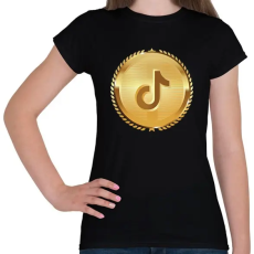 PRINTFASHION Royal TikTok - Női póló - Fekete