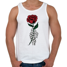 PRINTFASHION Rózsa - Férfi atléta - Fehér