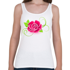 PRINTFASHION Rózsa  - Női atléta - Fehér