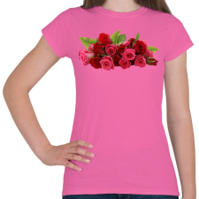 PRINTFASHION Rózsa - Női póló - Rózsaszín női póló