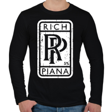 PRINTFASHION RP - Rich Piana - Férfi hosszú ujjú póló - Fekete férfi póló