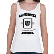 PRINTFASHION rubik-kocka-black-white - Női atléta - Fehér