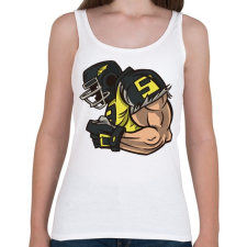 PRINTFASHION Rugby játékos - Női atléta - Fehér női trikó