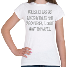 PRINTFASHION Rules are important - Női póló - Fehér