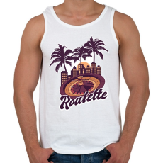 PRINTFASHION Rulett - Férfi atléta - Fehér