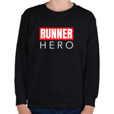 PRINTFASHION RUNNER HERO - Gyerek pulóver - Fekete gyerek pulóver, kardigán