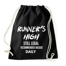 PRINTFASHION RUNNER'S2 - Sportzsák, Tornazsák - Fekete tornazsák