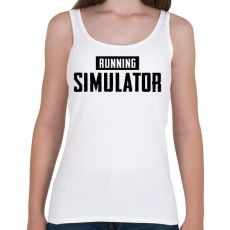PRINTFASHION Running simulator - Női atléta - Fehér
