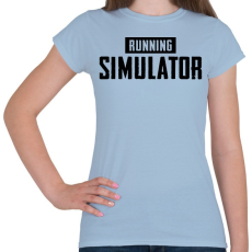 PRINTFASHION Running simulator - Női póló - Világoskék