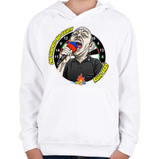 PRINTFASHION Russ Bray - Száznyolcvan - Gyerek kapucnis pulóver - Fehér gyerek pulóver, kardigán