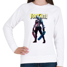 PRINTFASHION Rust Lord Fortnite - Női pulóver - Fehér női pulóver, kardigán