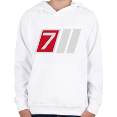 PRINTFASHION S7 - Gyerek kapucnis pulóver - Fehér