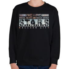 PRINTFASHION S.T.A.R.S. Raccoon City - Gyerek pulóver - Fekete gyerek pulóver, kardigán