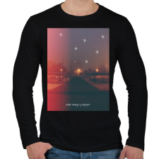 PRINTFASHION Sadsongs - Férfi hosszú ujjú póló - Fekete férfi póló