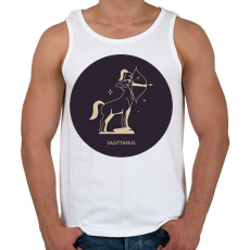 PRINTFASHION Sagittarius - Nyilas - Férfi atléta - Fehér