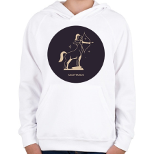 PRINTFASHION Sagittarius - Nyilas - Gyerek kapucnis pulóver - Fehér gyerek pulóver, kardigán