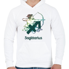 PRINTFASHION Sagittarius színes - Férfi kapucnis pulóver - Fehér női pulóver, kardigán