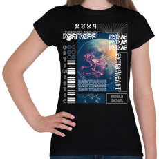 PRINTFASHION Sagittaurus - Streetwear style - Női póló - Fekete