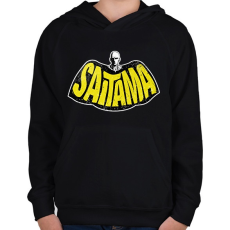PRINTFASHION Saitama - Gyerek kapucnis pulóver - Fekete