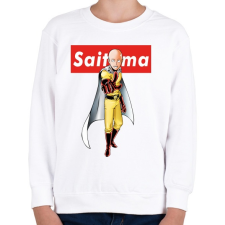 PRINTFASHION Saitama - Gyerek pulóver - Fehér gyerek pulóver, kardigán