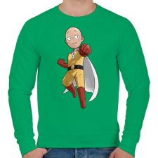 PRINTFASHION Saitama One Punch Man - Férfi pulóver - Zöld férfi pulóver, kardigán