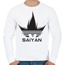 PRINTFASHION Saiyan - Férfi pulóver - Fehér férfi pulóver, kardigán