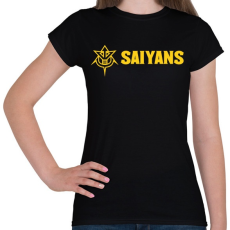 PRINTFASHION SAIYANS - Női póló - Fekete