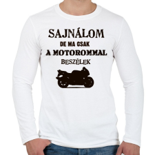 PRINTFASHION SAJNÁLOM - Férfi hosszú ujjú póló - Fehér férfi póló