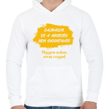 PRINTFASHION Sajnálom - Orvos - Férfi kapucnis pulóver - Fehér férfi pulóver, kardigán