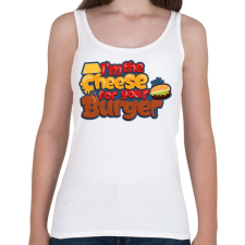 PRINTFASHION Sajt a burgeredhez - Női atléta - Fehér női trikó