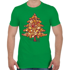 PRINTFASHION Sajt karácsonyfa - Férfi póló - Zöld férfi póló