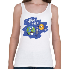 PRINTFASHION Sajtból van a hold - Női atléta - Fehér