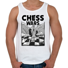 PRINTFASHION Sakk - chess wars - Férfi atléta - Fehér