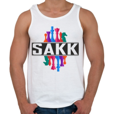 PRINTFASHION SAKK - Férfi atléta - Fehér