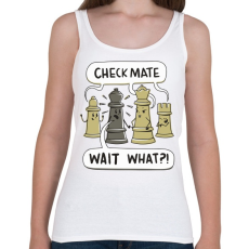PRINTFASHION Sakk - matt - Női atléta - Fehér