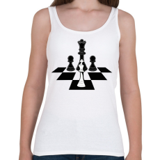 PRINTFASHION Sakk-matt - Női atléta - Fehér