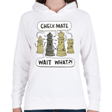 PRINTFASHION Sakk - matt - Női kapucnis pulóver - Fehér