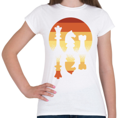 PRINTFASHION Sakk - Női póló - Fehér