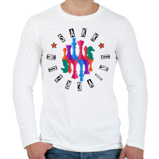 PRINTFASHION Sakk univerzum 2 - Férfi hosszú ujjú póló - Fehér férfi póló
