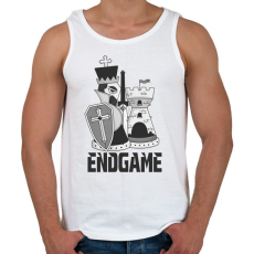 PRINTFASHION Sakk végjáték 1 - Férfi atléta - Fehér