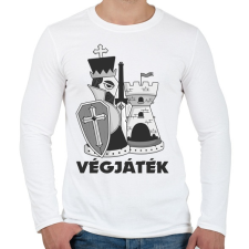 PRINTFASHION Sakk végjáték 2  - Férfi hosszú ujjú póló - Fehér férfi póló