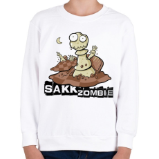 PRINTFASHION Sakk Zombie - Gyerek pulóver - Fehér