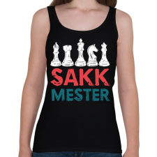 PRINTFASHION Sakkmester 2 - Női atléta - Fekete női trikó